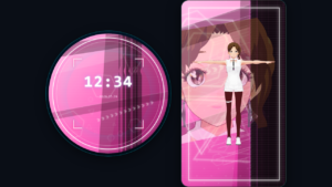 キャラクターカード ピンク